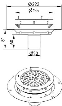 Line Drawing - Drain-Vinyl-155