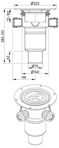 Line Drawing - MULTI lower part