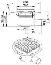 Line Drawing - Drain-Liquid membrane-145