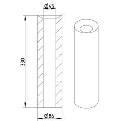 Line Drawing - Isolation-heating cable