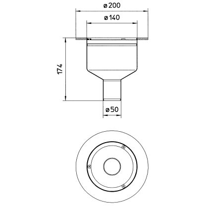 Line Drawing - Marine-lower part-welding flange-steel