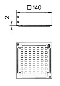 Line Drawing - Grating-Drain-145