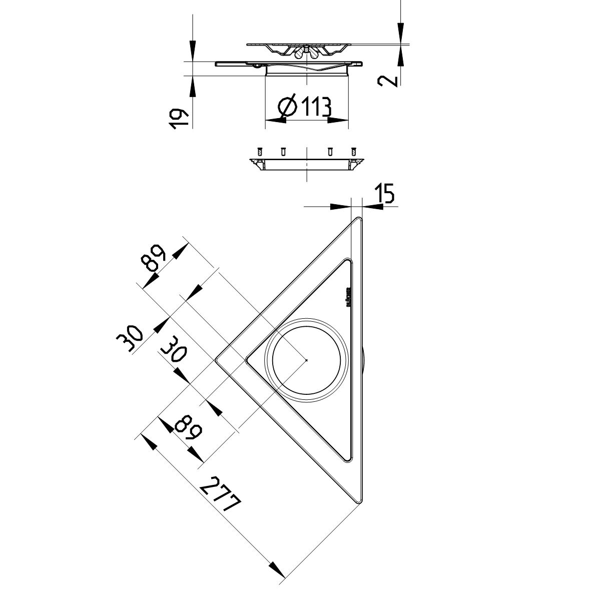 Line Drawing - MULTI top-Triangular