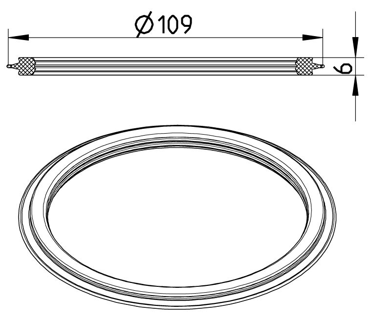 Line Drawing - Spare parts-trap