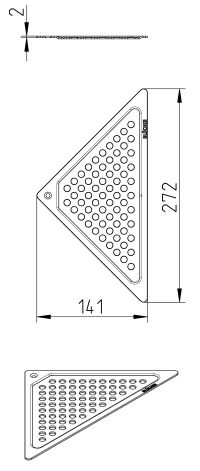 Line Drawing - Grating-Drain-triangular