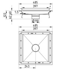 Line Drawing - Kitchen channel-Vinyl