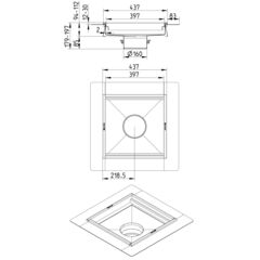 Line Drawing - Kitchen channel-Liquid membrane