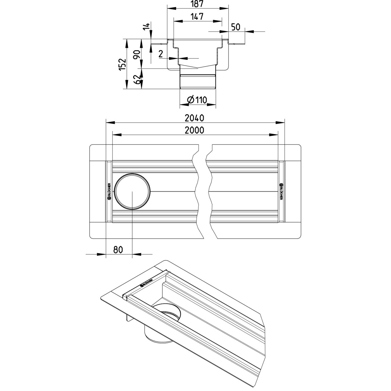 Line Drawing - Channel-Liquid membrane