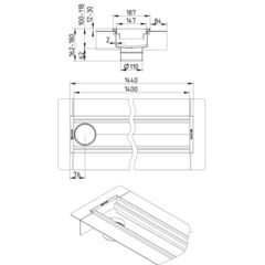 Line Drawing - Channel-Liquid membrane