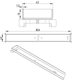 Line Drawing - Grating-WaterLine channel