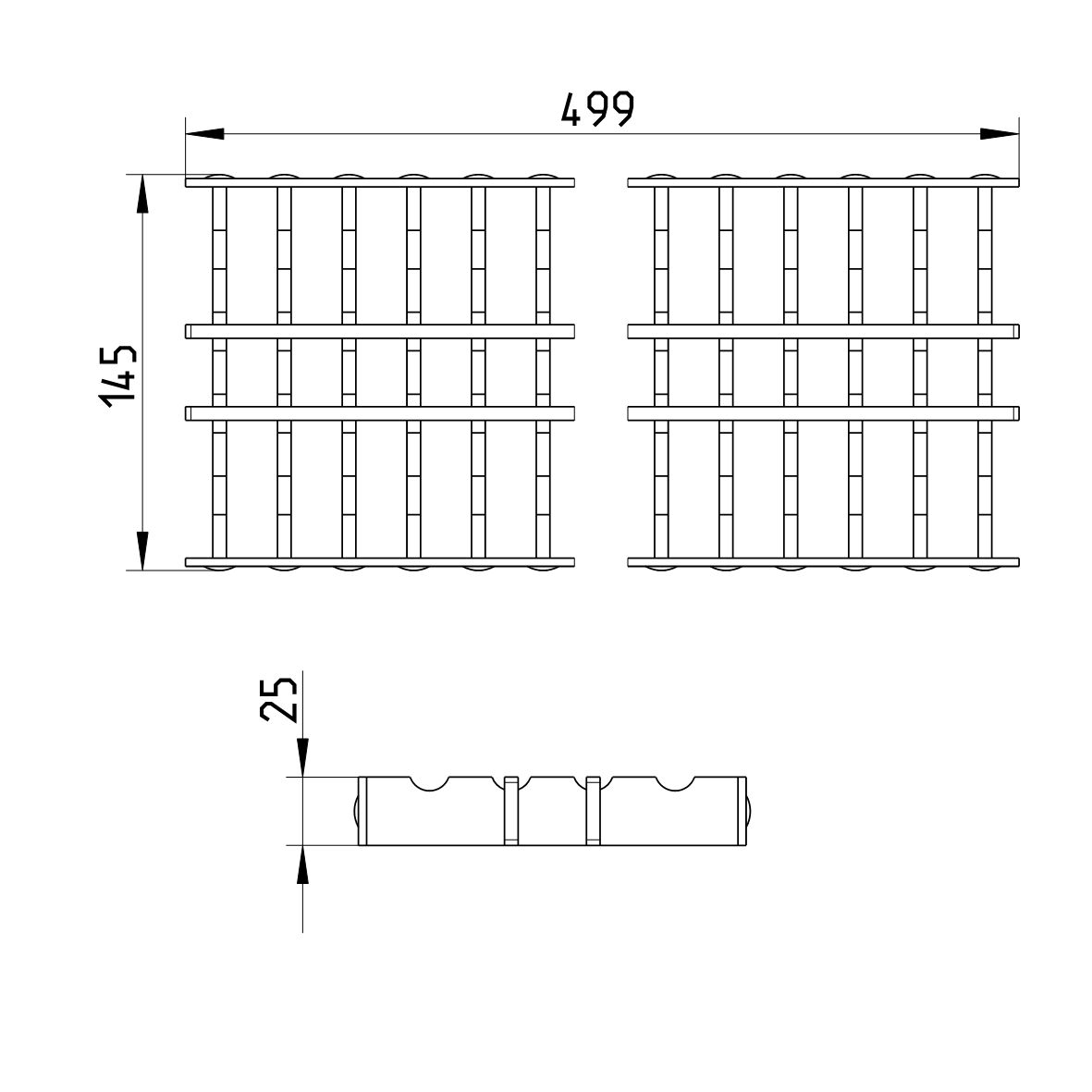 Line Drawing - Grating-Channel-150