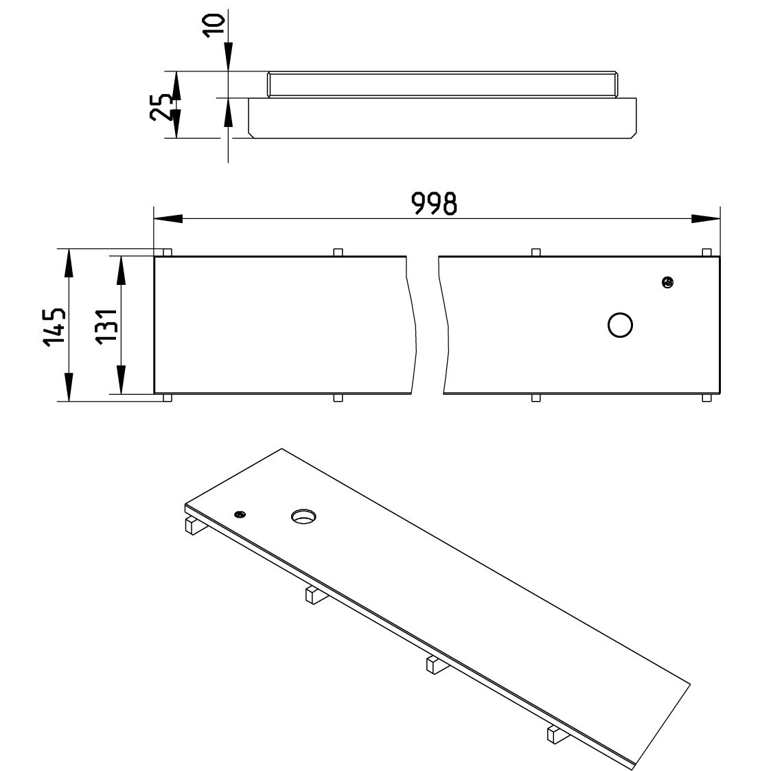 Line Drawing - Grating-Channel-150