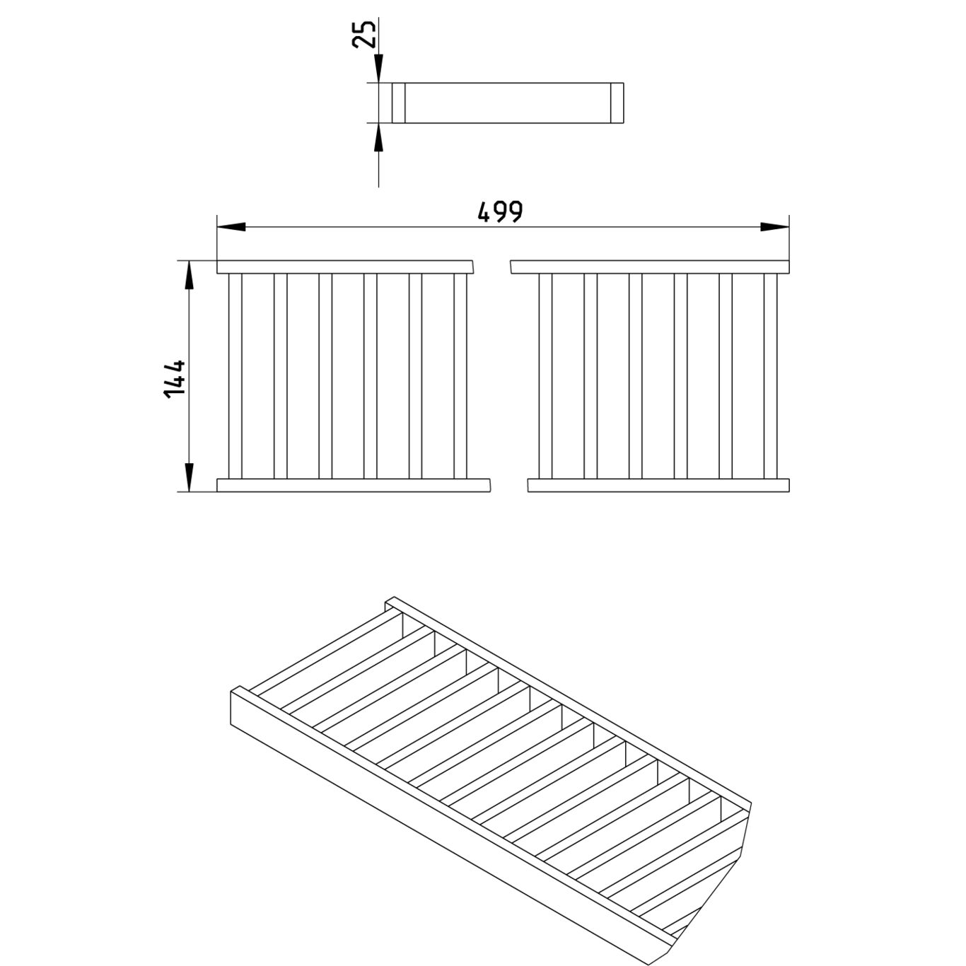 Line Drawing - Grating-Channel-150