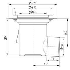 Line Drawing - Drain-Vinyl-232