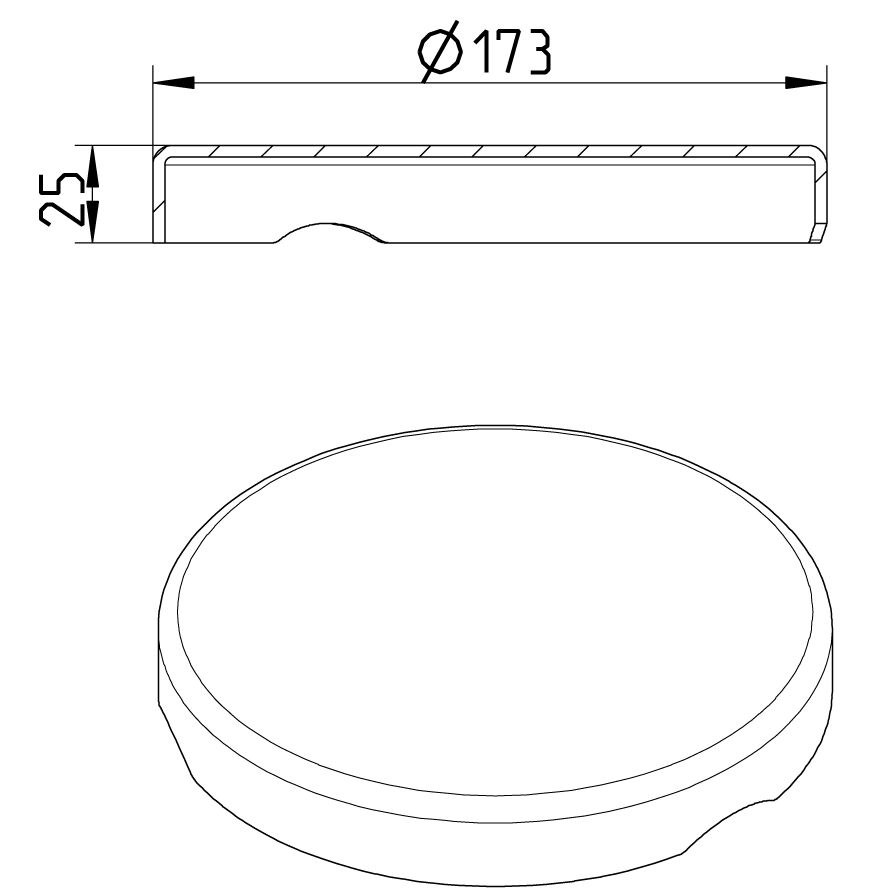 Line Drawing - Grating-Drain-205-Vinyl-232