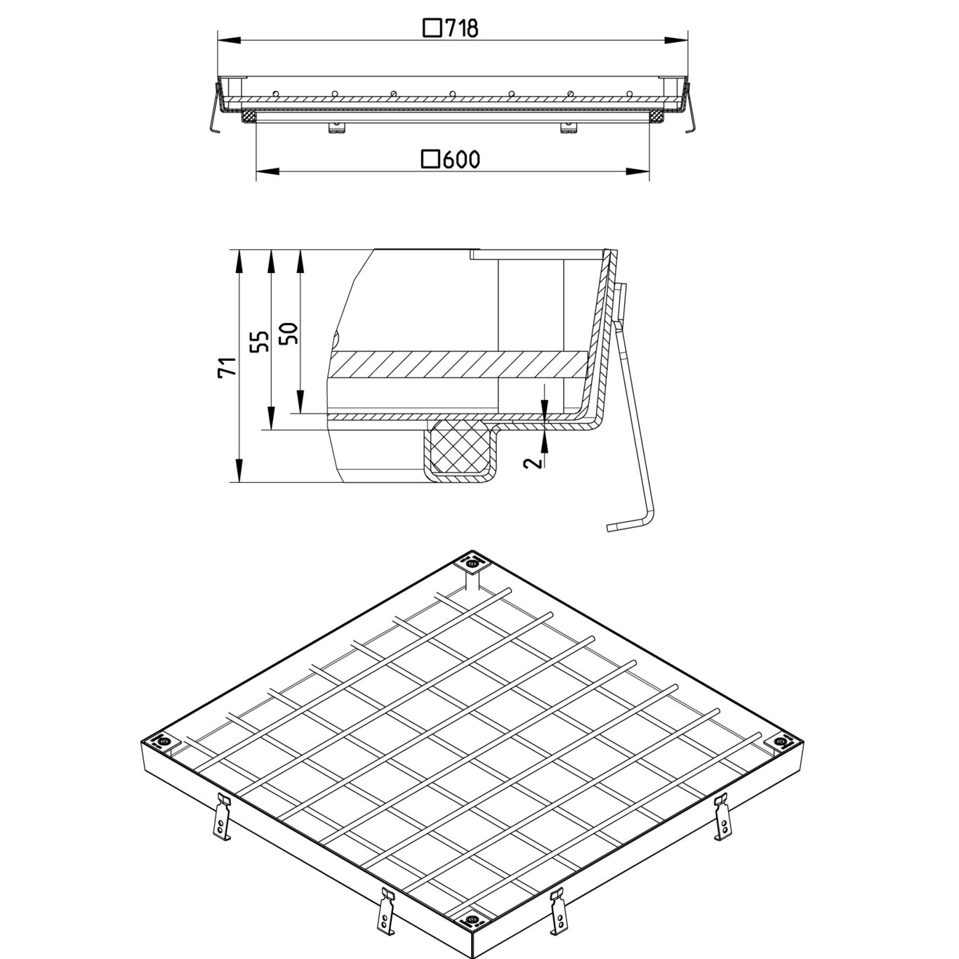 Line Drawing - Access cover-Infill