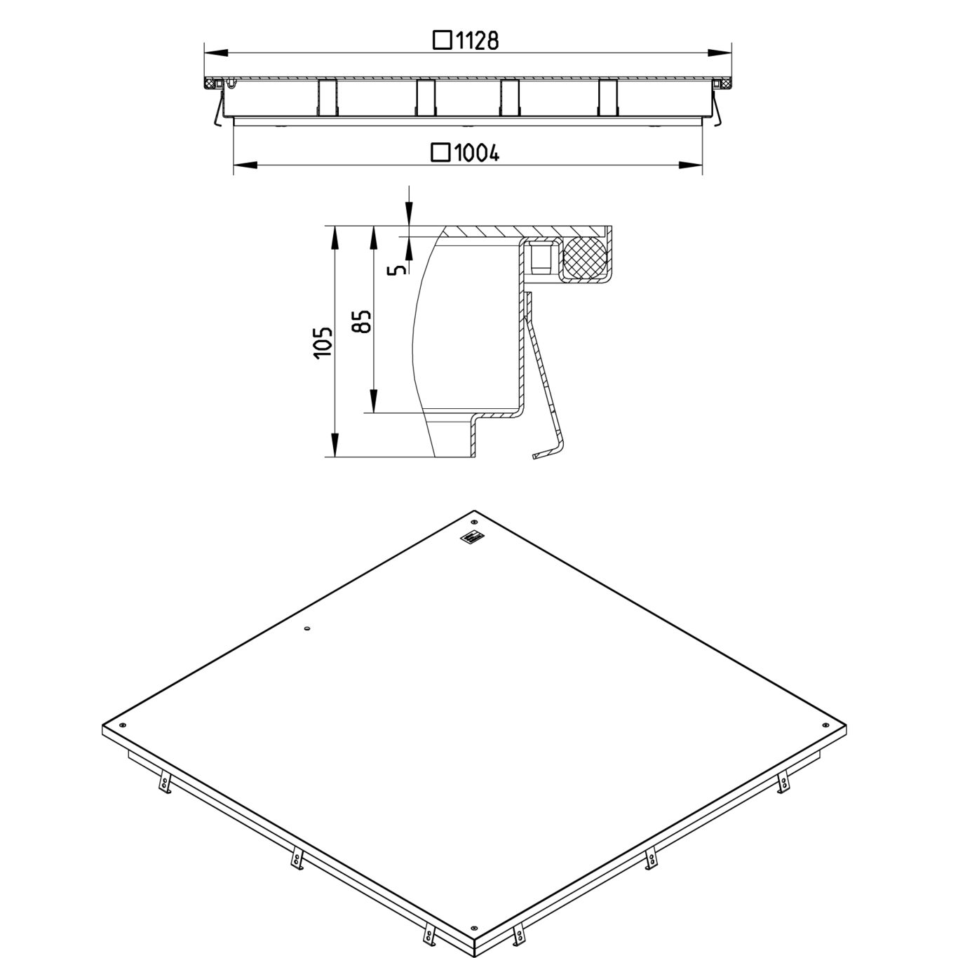 Line Drawing - Access cover-Plate