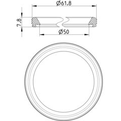 Line Drawing - Sealing ring-pipes-EPDM