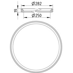 Line Drawing - Sealing ring-pipes-EPDM