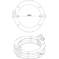 Line Drawing - Joint clamp-Pressure peak