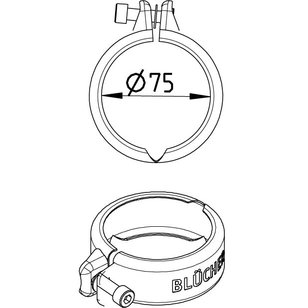 Line Drawing - Joint clamp