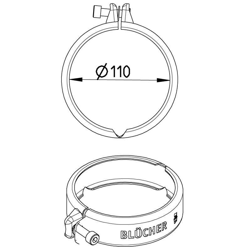 Line Drawing - Joint clamp