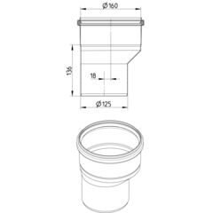 Line Drawing - Reducer-eccentric