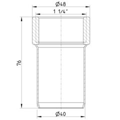 Line Drawing - Adaptor-femail